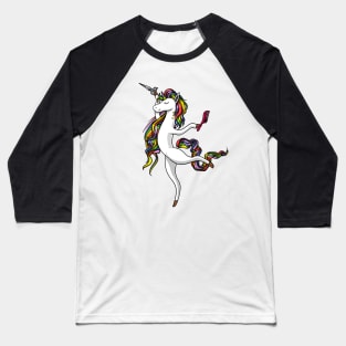 Unicorn Hairdresser Hairstylist Baseball T-Shirt